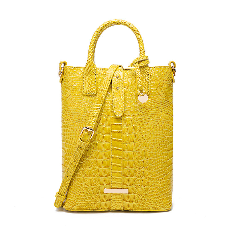 Elegant Crocodile Pattern Tote Bag