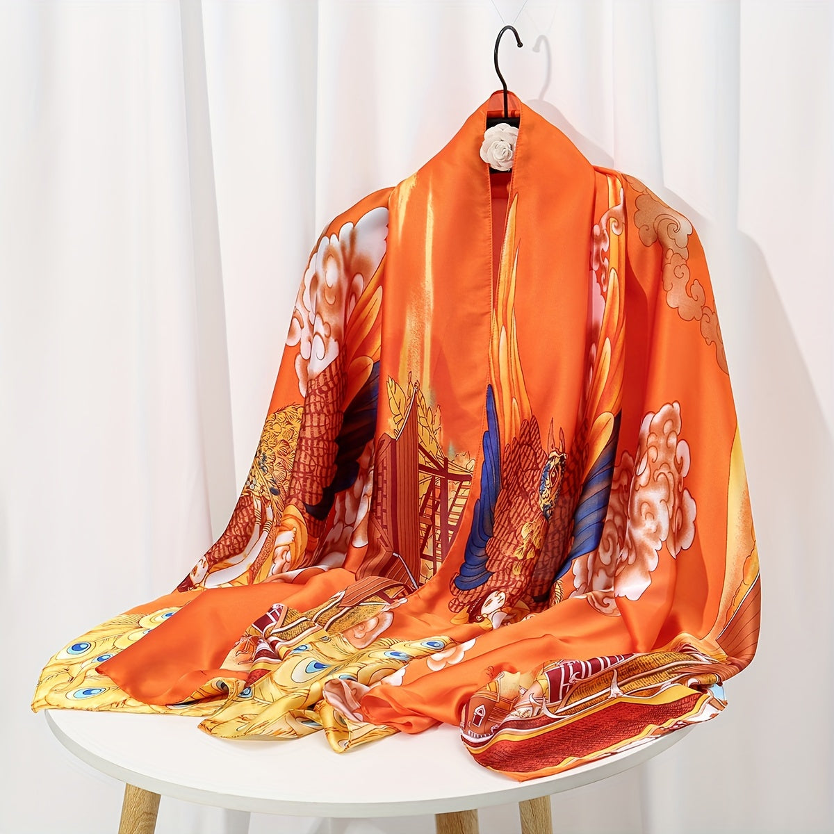 Elegant Landscape Print Scarf