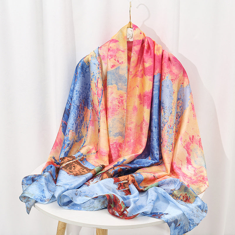 Elegant Landscape Print Scarf