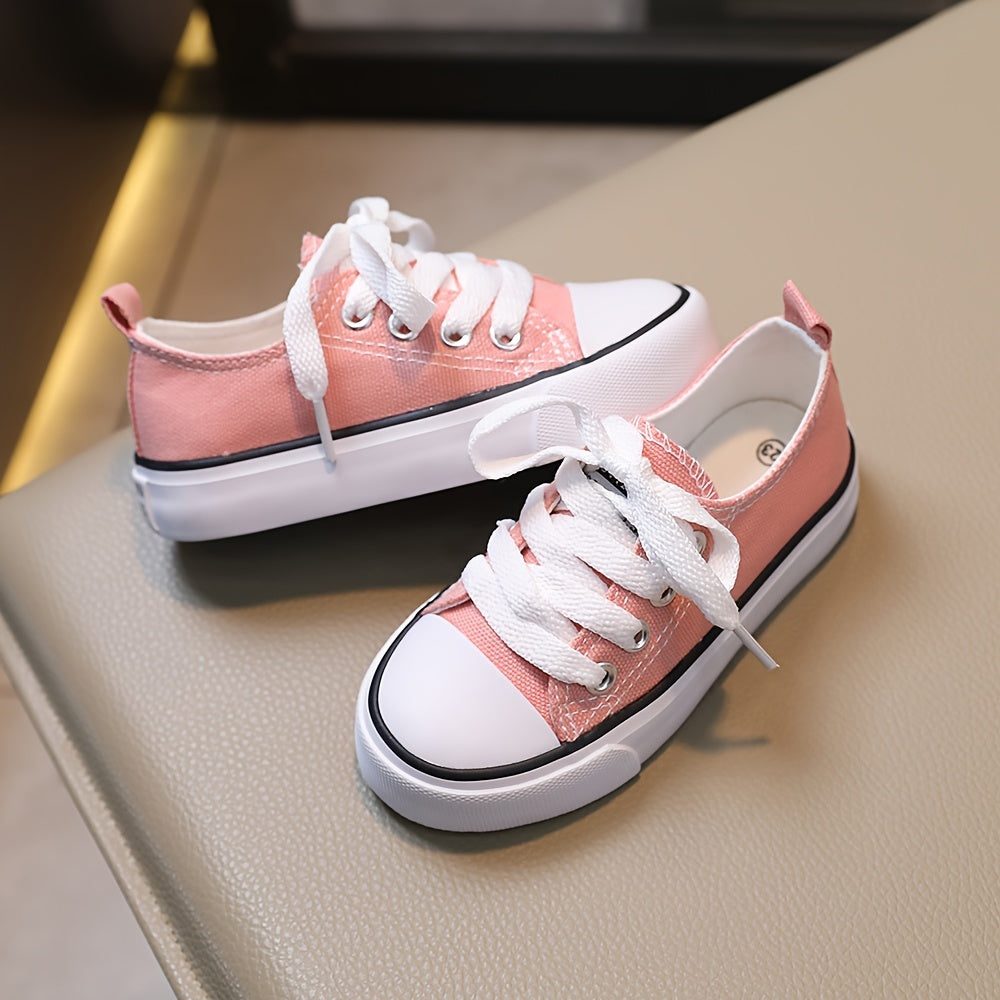Girls Canvas Sneakers - Ultra-Lightweight & Super Comfortable - Anti-Slip Walking Shoes for Spring & Summer Adventures - Ideal for Outdoor Play