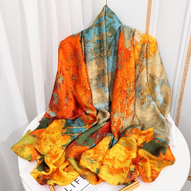 Elegant Landscape Print Scarf