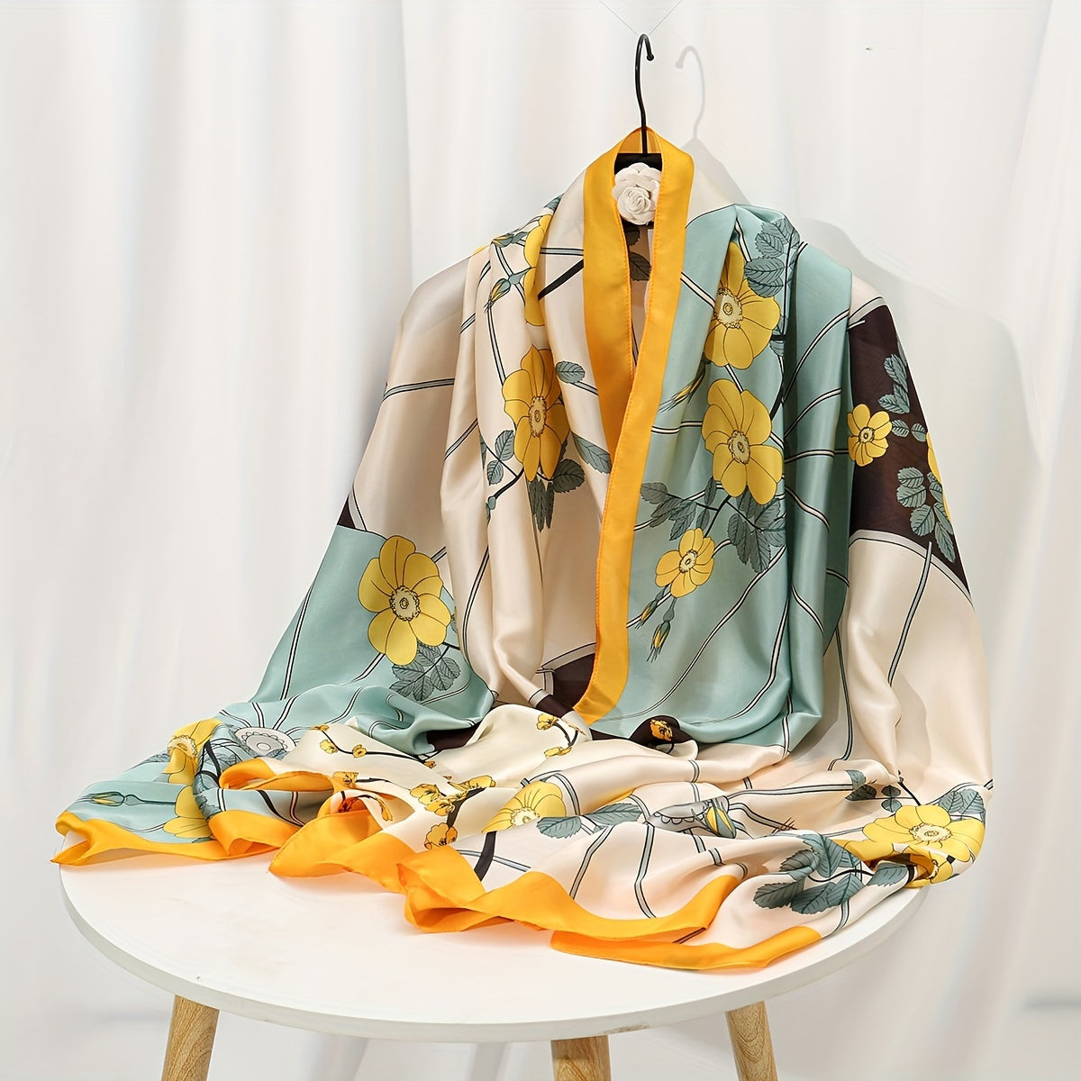 Elegant Landscape Print Scarf