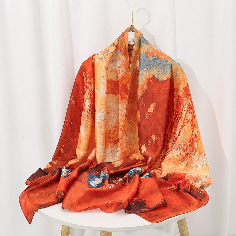 Elegant Landscape Print Scarf