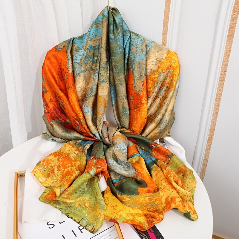 Elegant Landscape Print Scarf