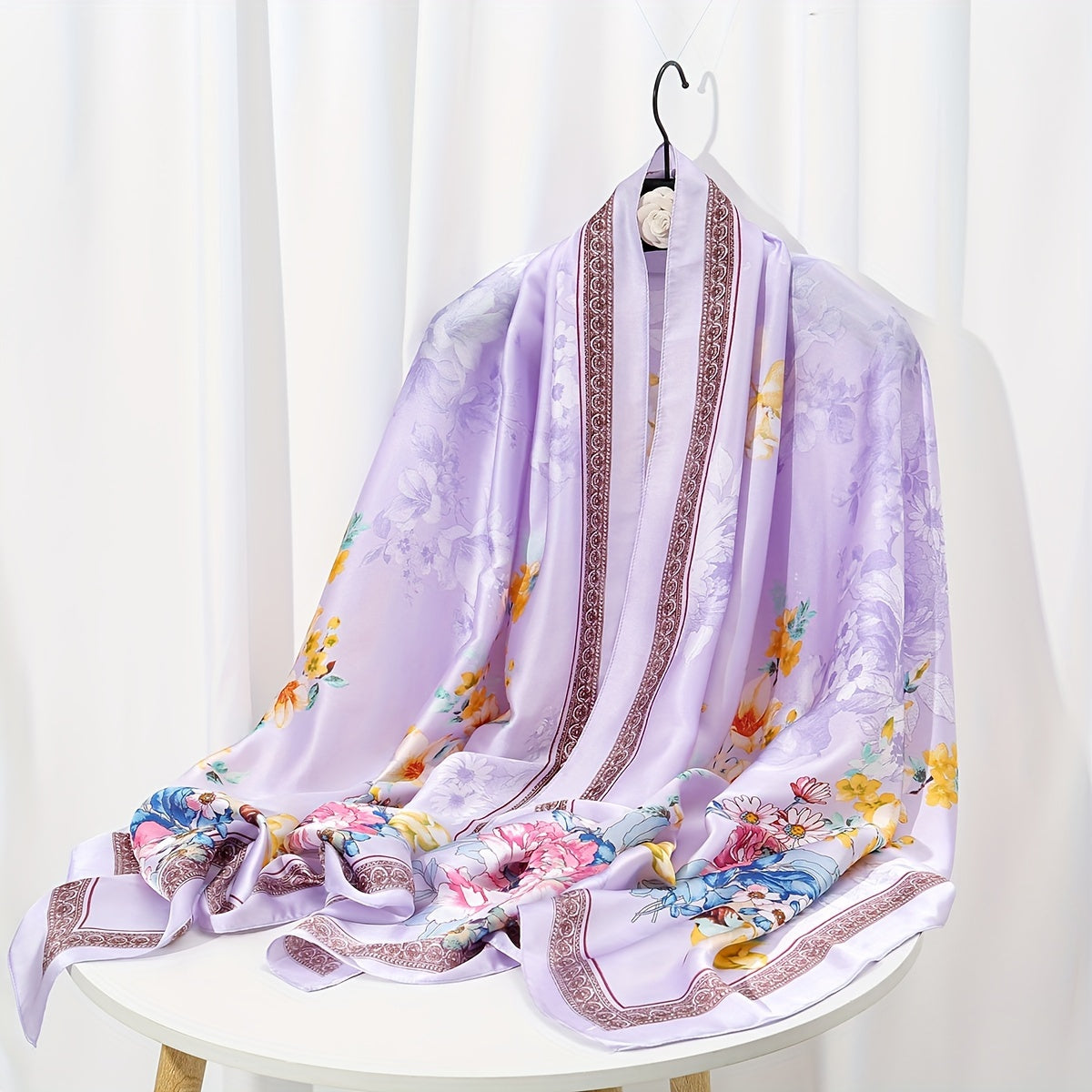 Elegant Landscape Print Scarf