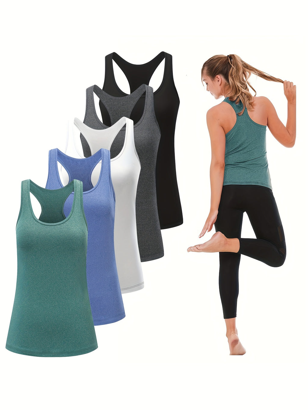 5 Pack Women's Workout Tank