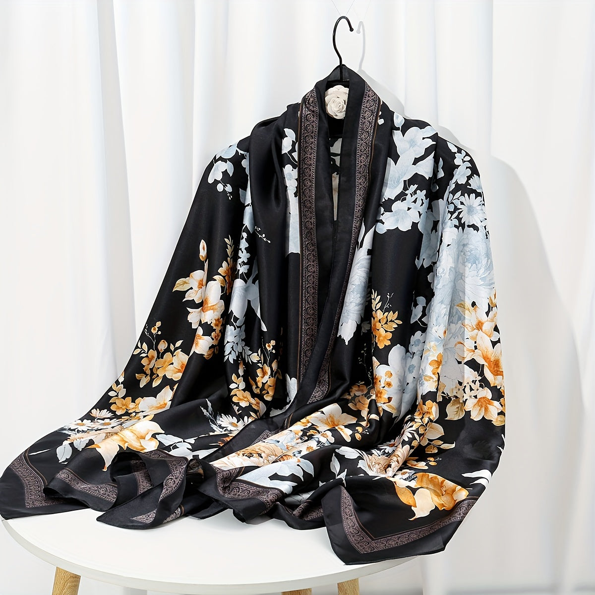 Elegant Landscape Print Scarf