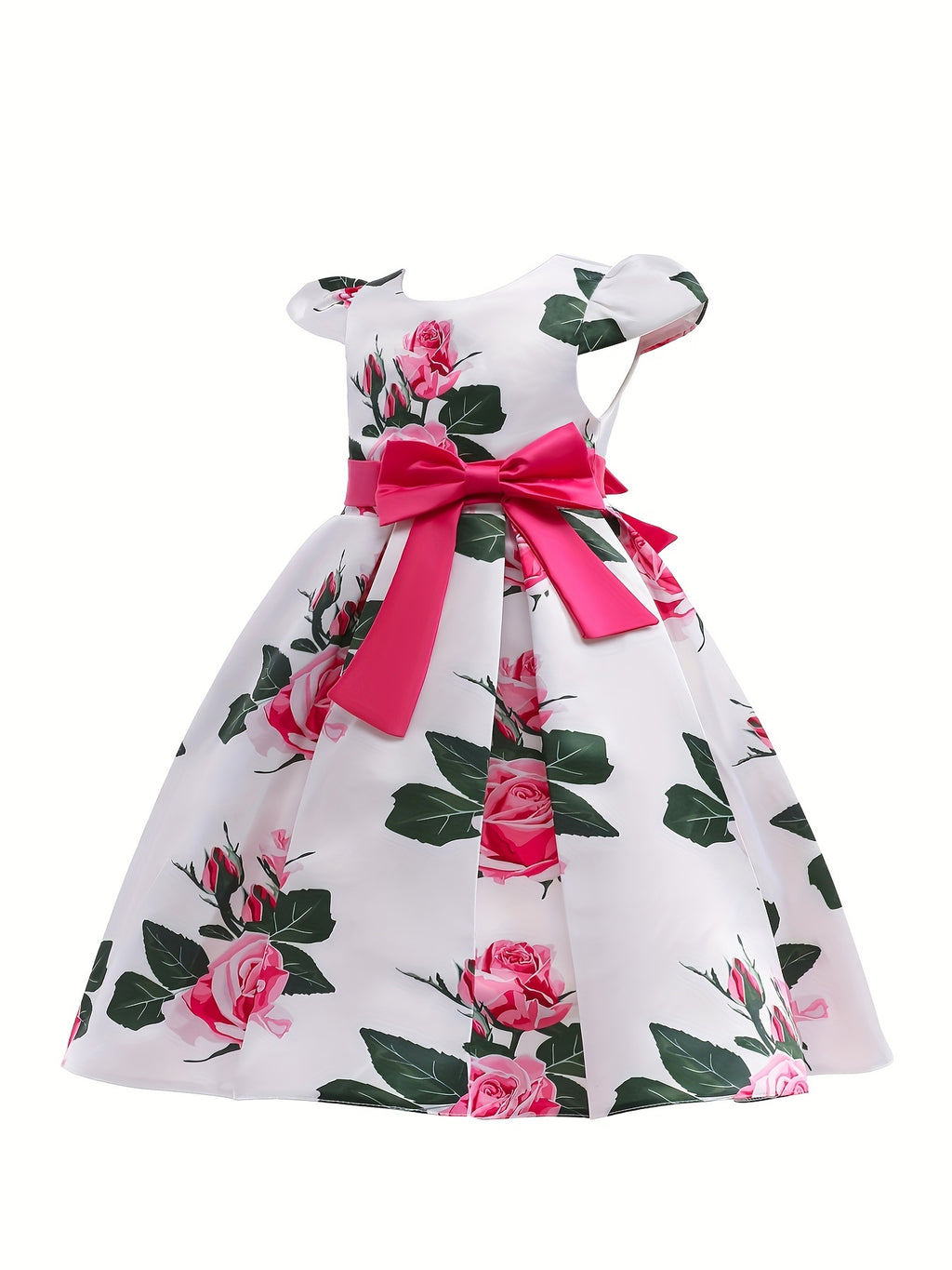 Children Eden 3-10 Years Girls Rose Print Dress