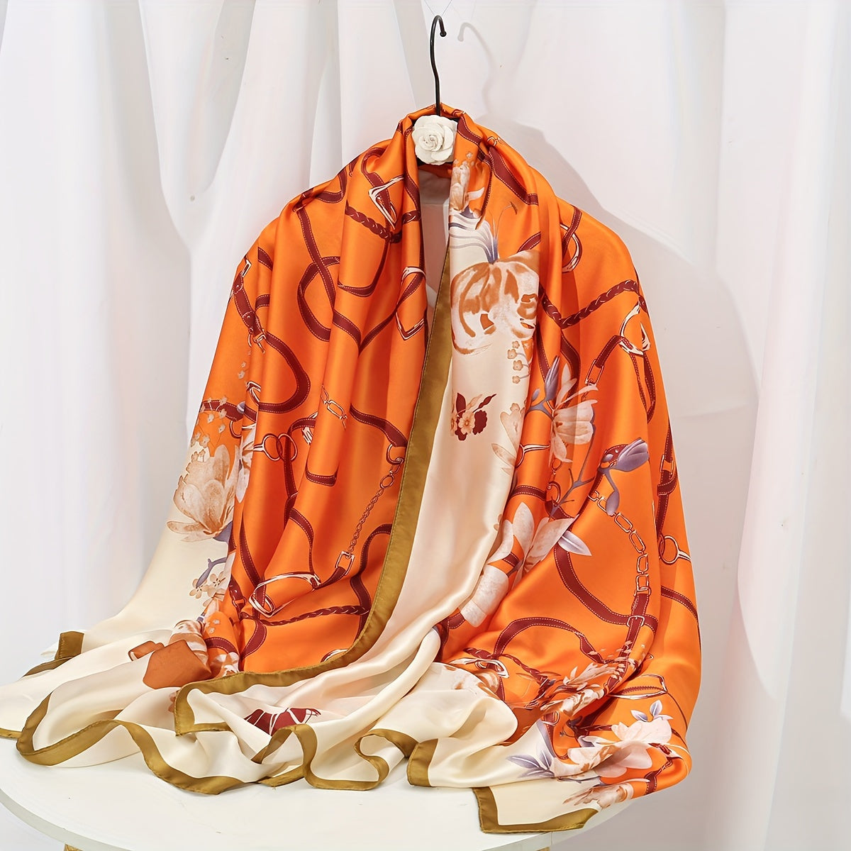 Elegant Landscape Print Scarf