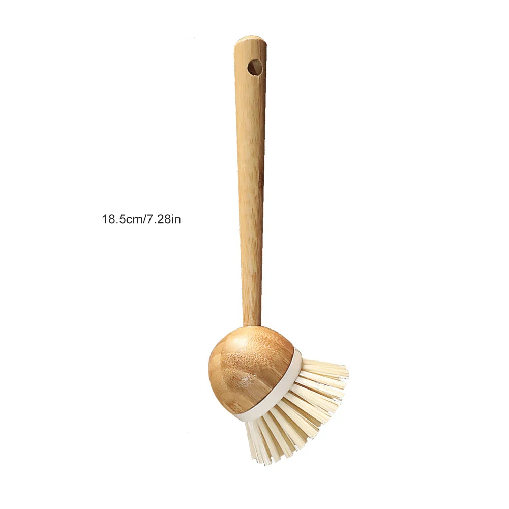 Handle and Sisal Bristles Scrub Brush