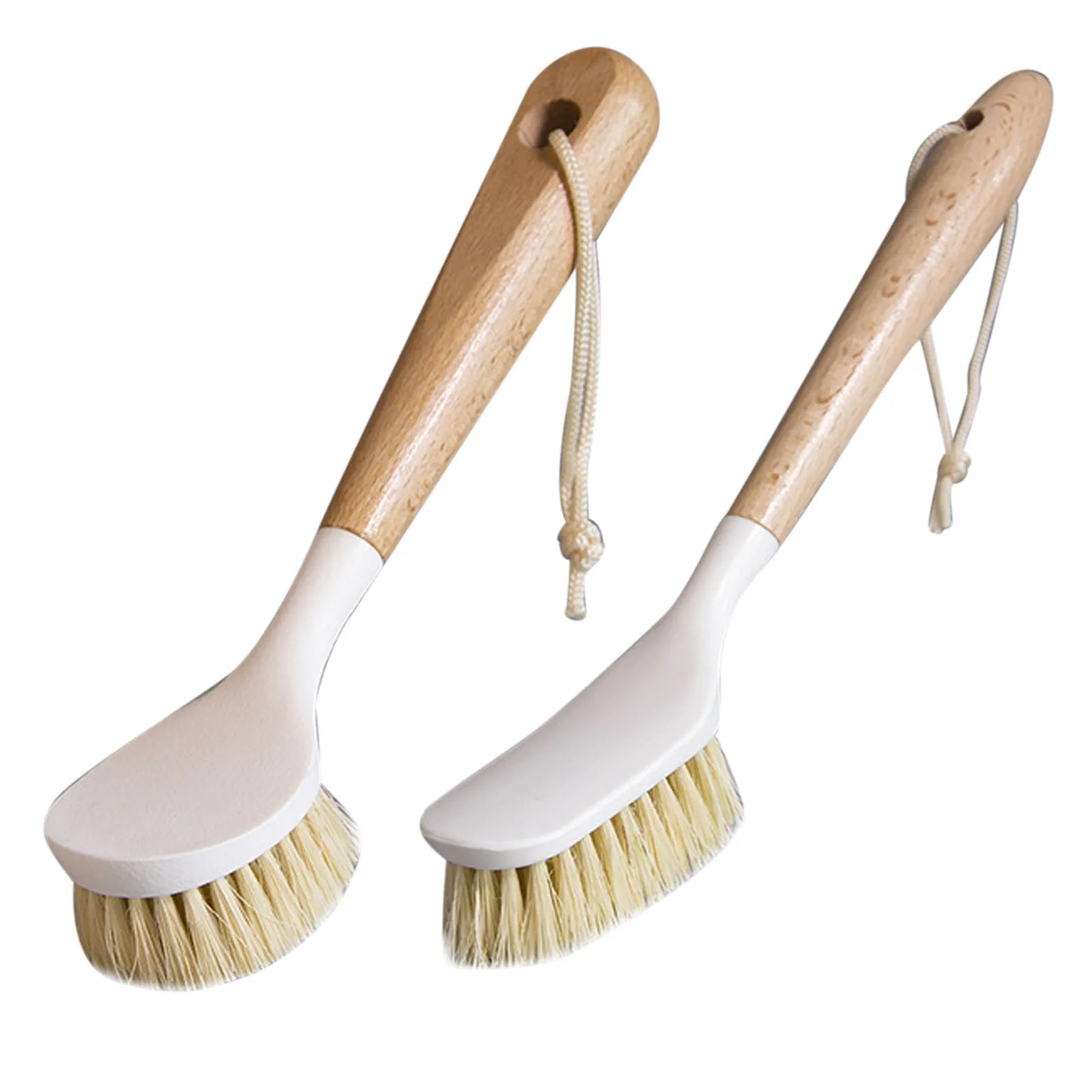Handle and Sisal Bristles Scrub Brush