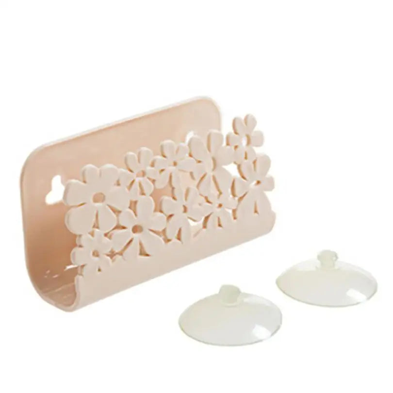 Sink suction cup sponge rack