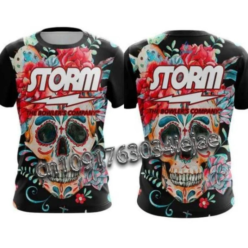 Storm Printed Bowling Shirt