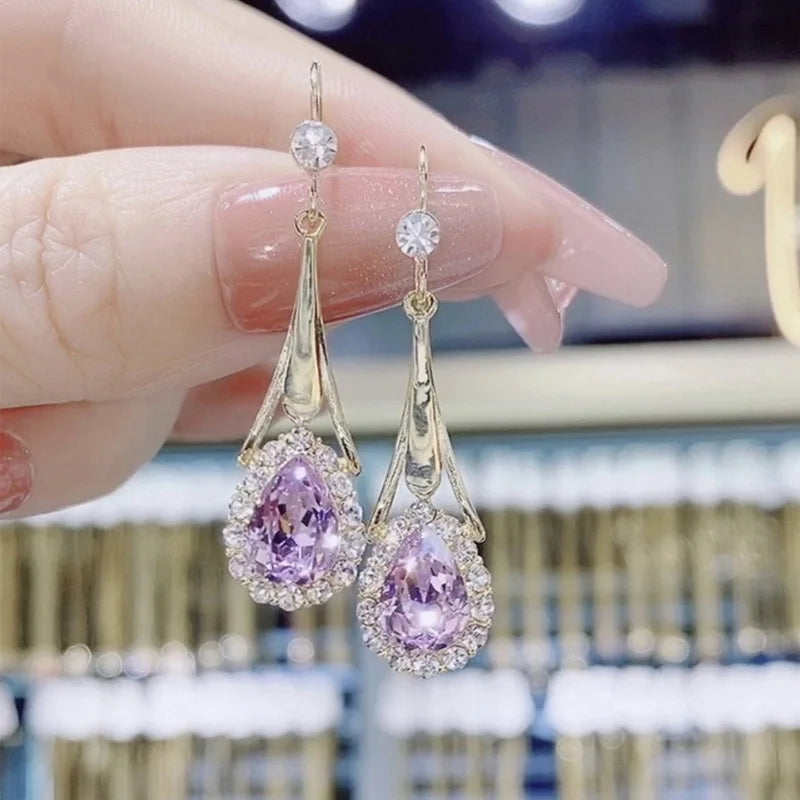 Shiny Clrystal Earrings