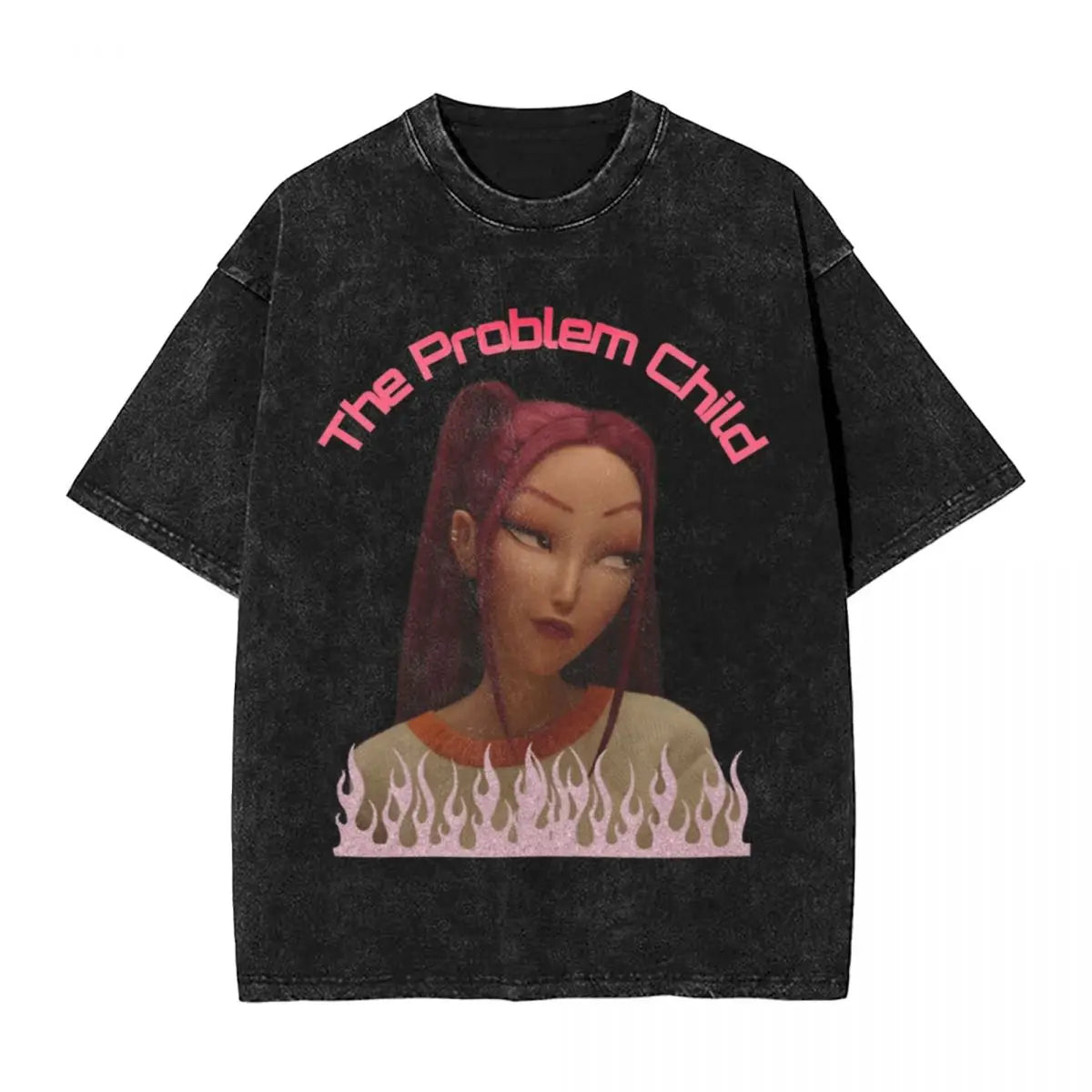 Oversized Washed K Pop T-Shirt