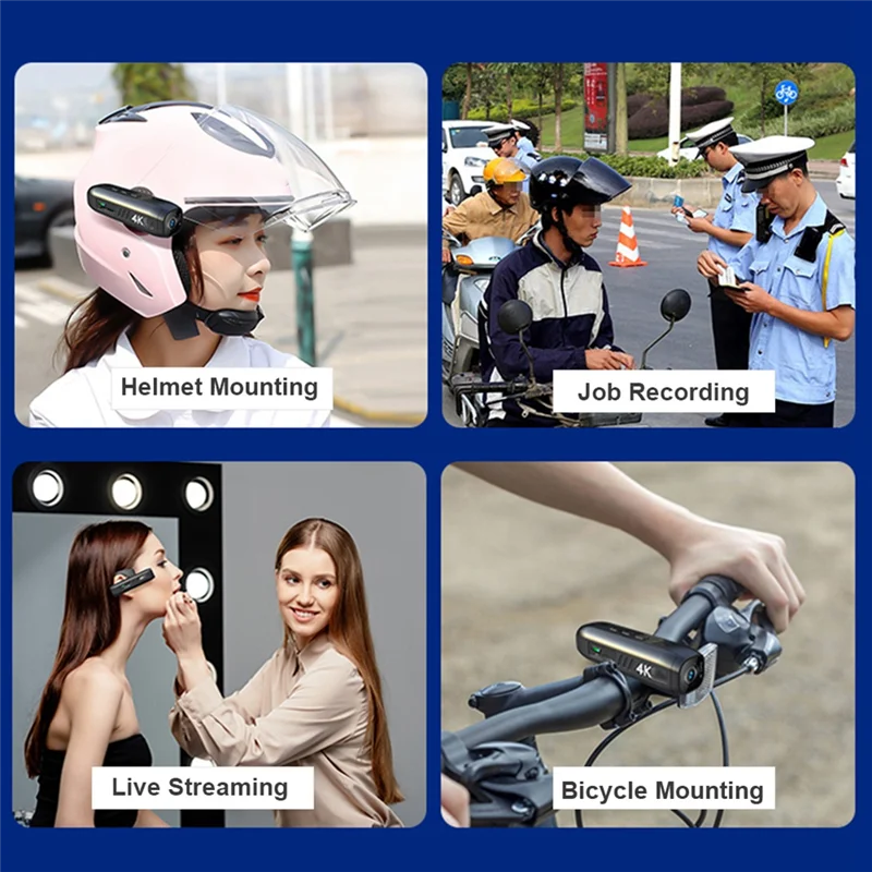 Head Mounted Video Camcorder Camera