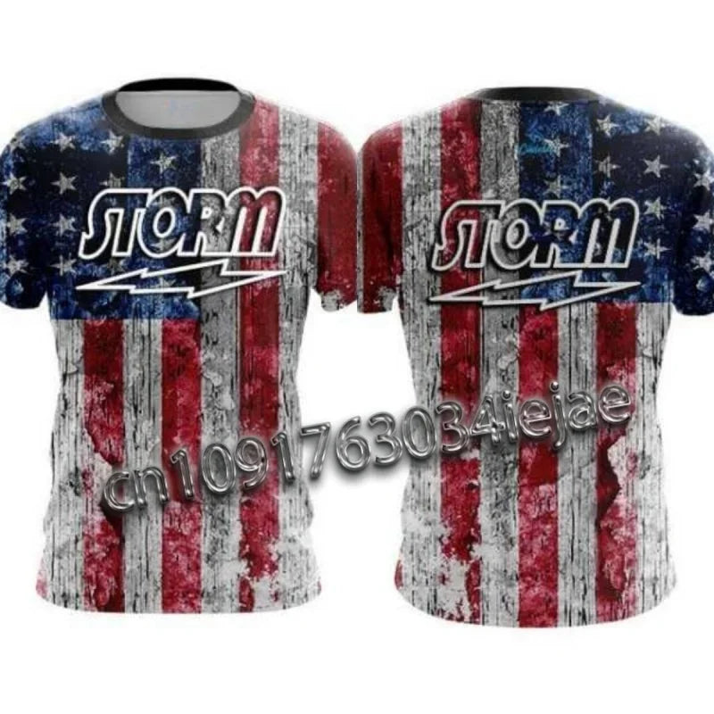 Storm Printed Bowling Shirt