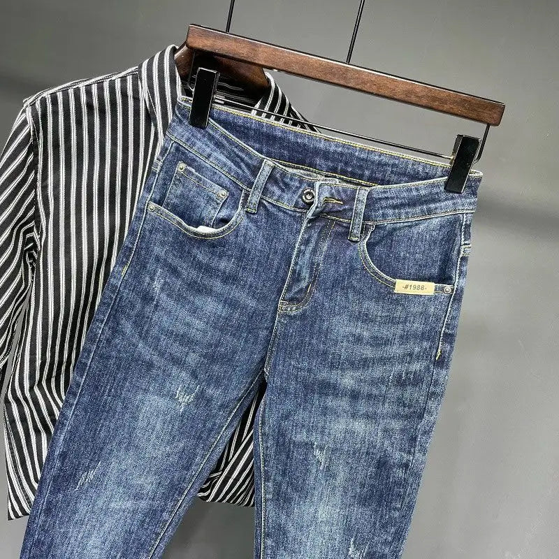 Men's Jeans Blue Slim-fitting