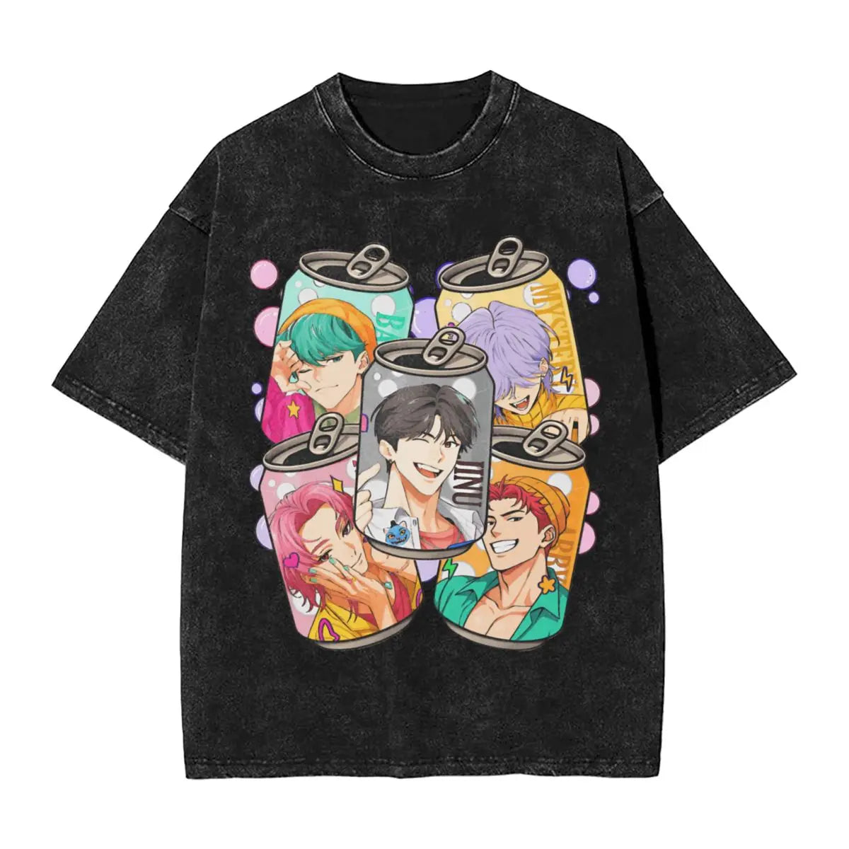 Oversized Washed K Pop T-Shirt