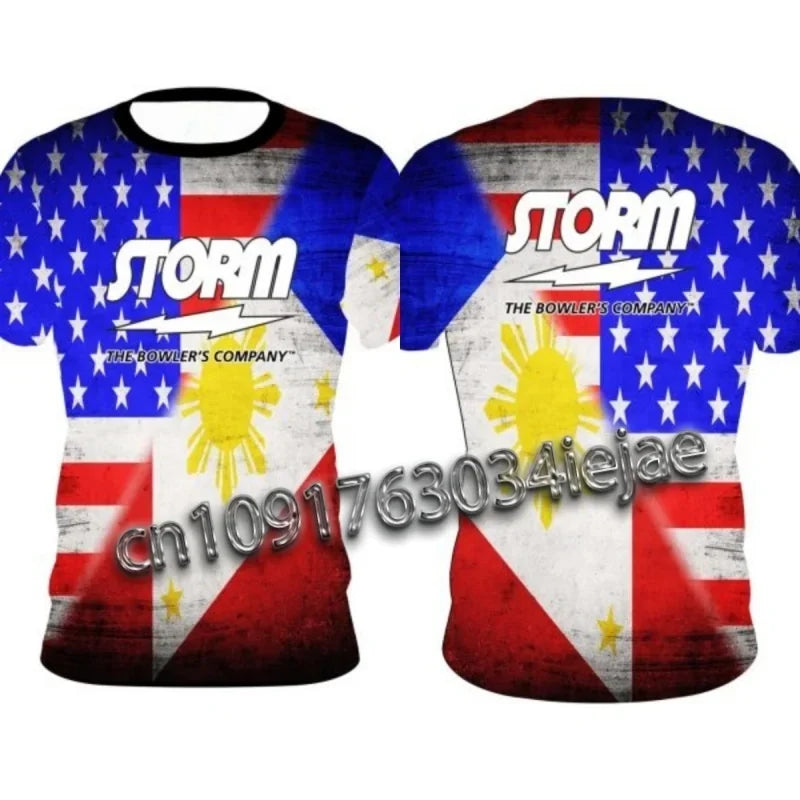 Storm Printed Bowling Shirt