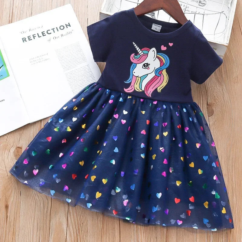 Unicorn Girls Sequins Dress