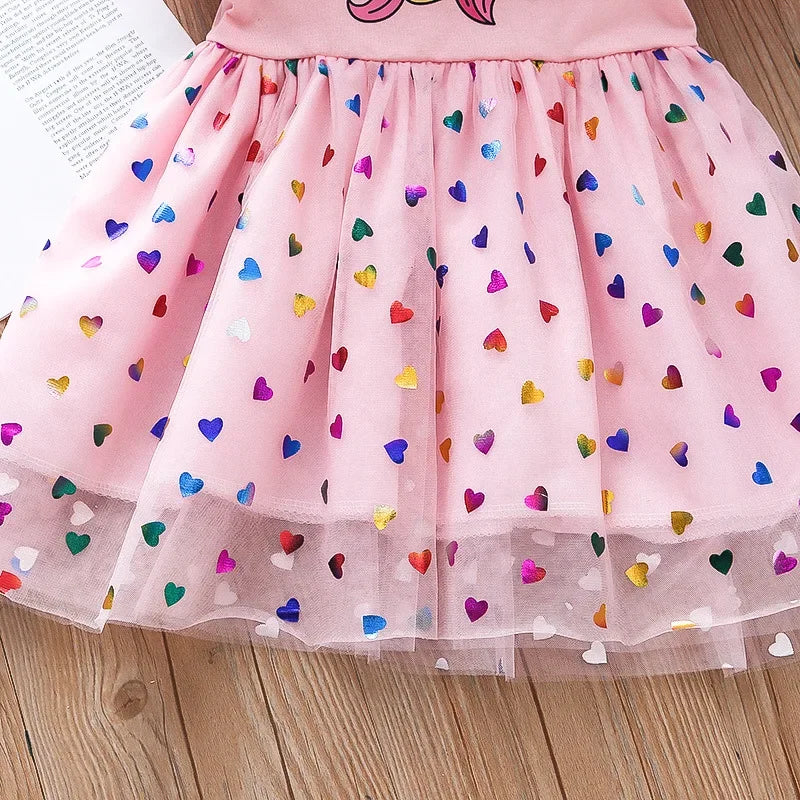 Unicorn Girls Sequins Dress
