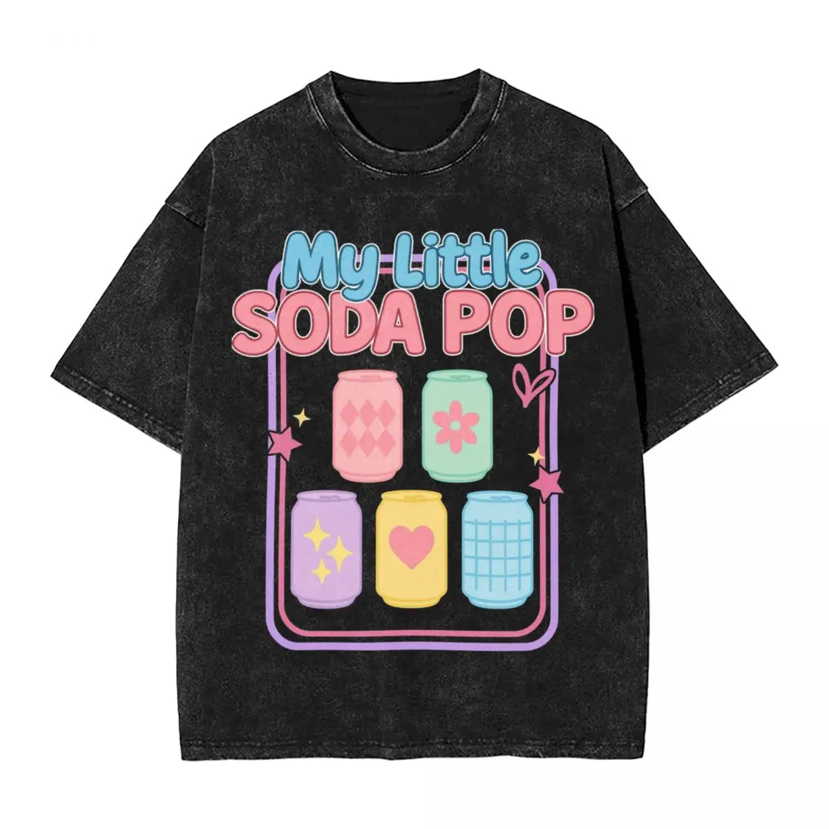 Oversized Washed K Pop T-Shirt