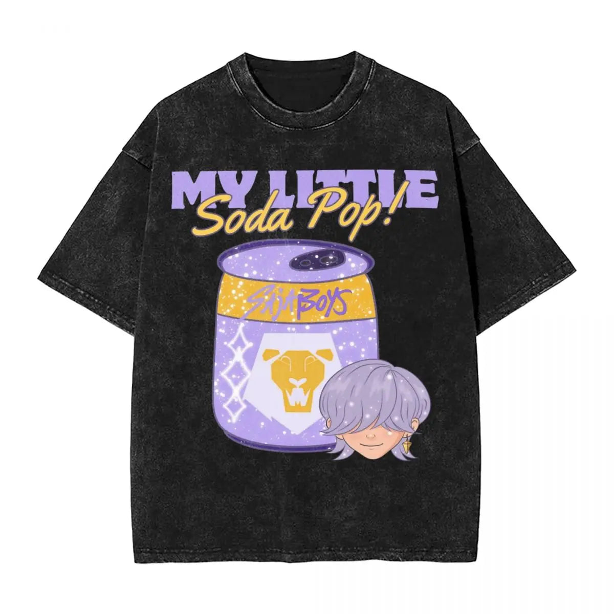 Oversized Washed K Pop T-Shirt