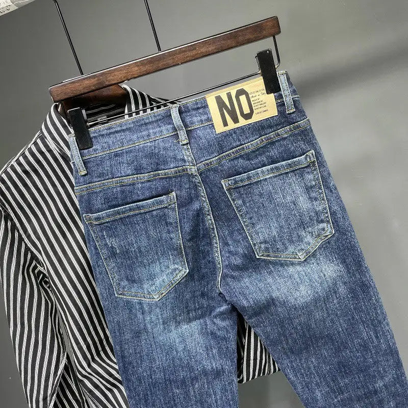 Men's Jeans Blue Slim-fitting