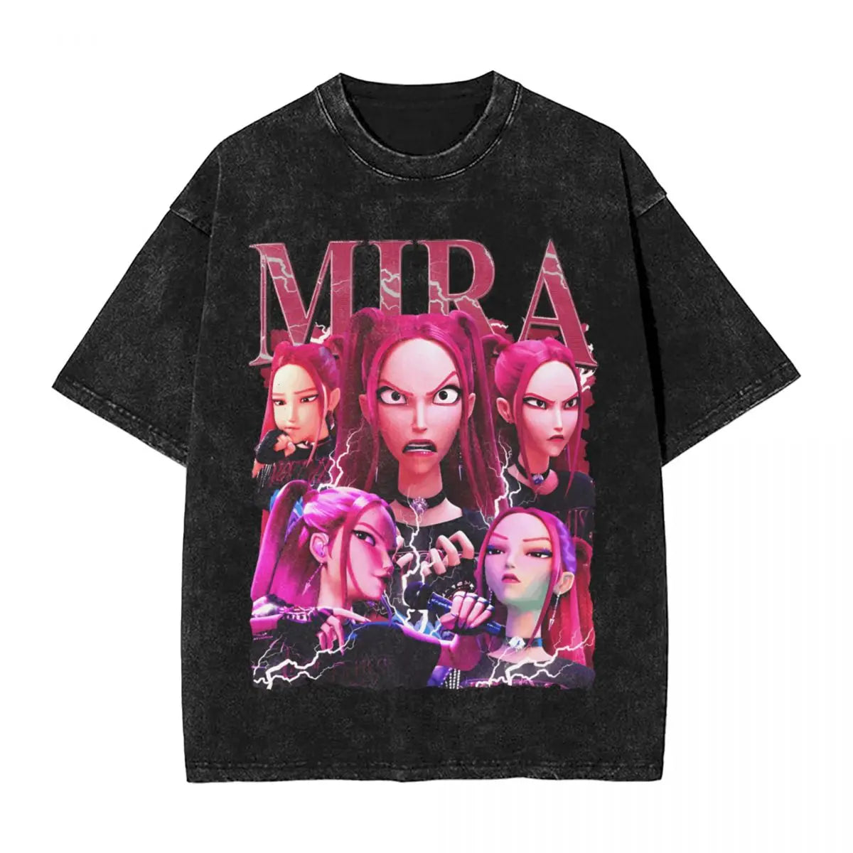 Oversized Washed K Pop T-Shirt