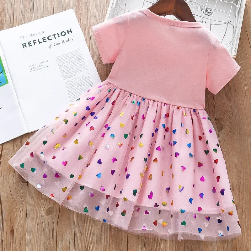 Unicorn Girls Sequins Dress