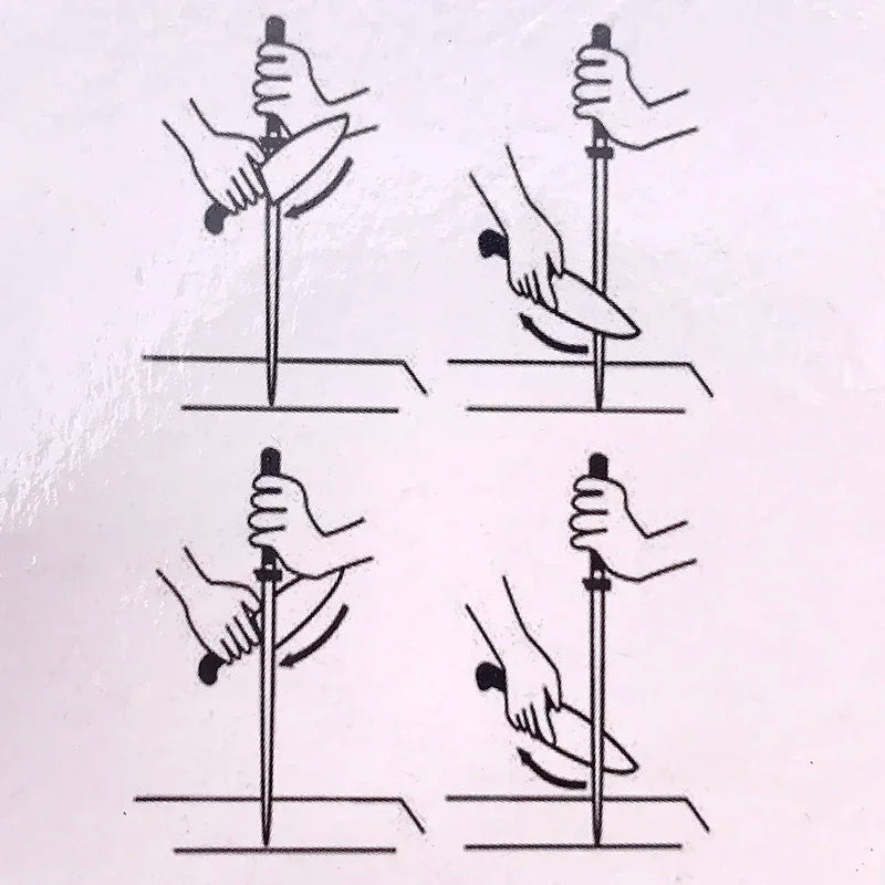 Chef knife sharpener with ABS handle