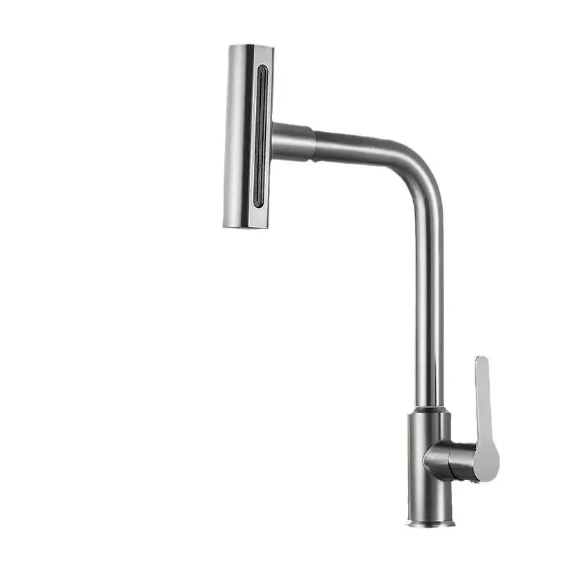 Kitchen rain and waterfall faucet