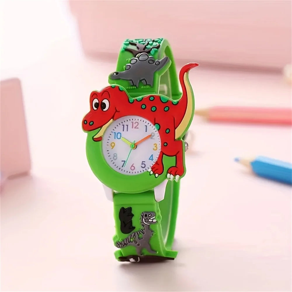 3D Dinosaur Silicone Quartz Watch