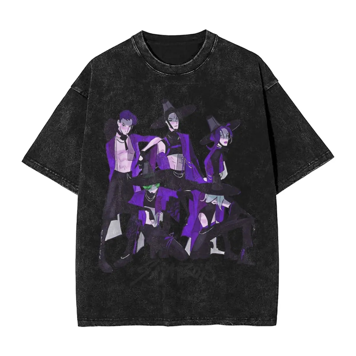Oversized Washed K Pop T-Shirt