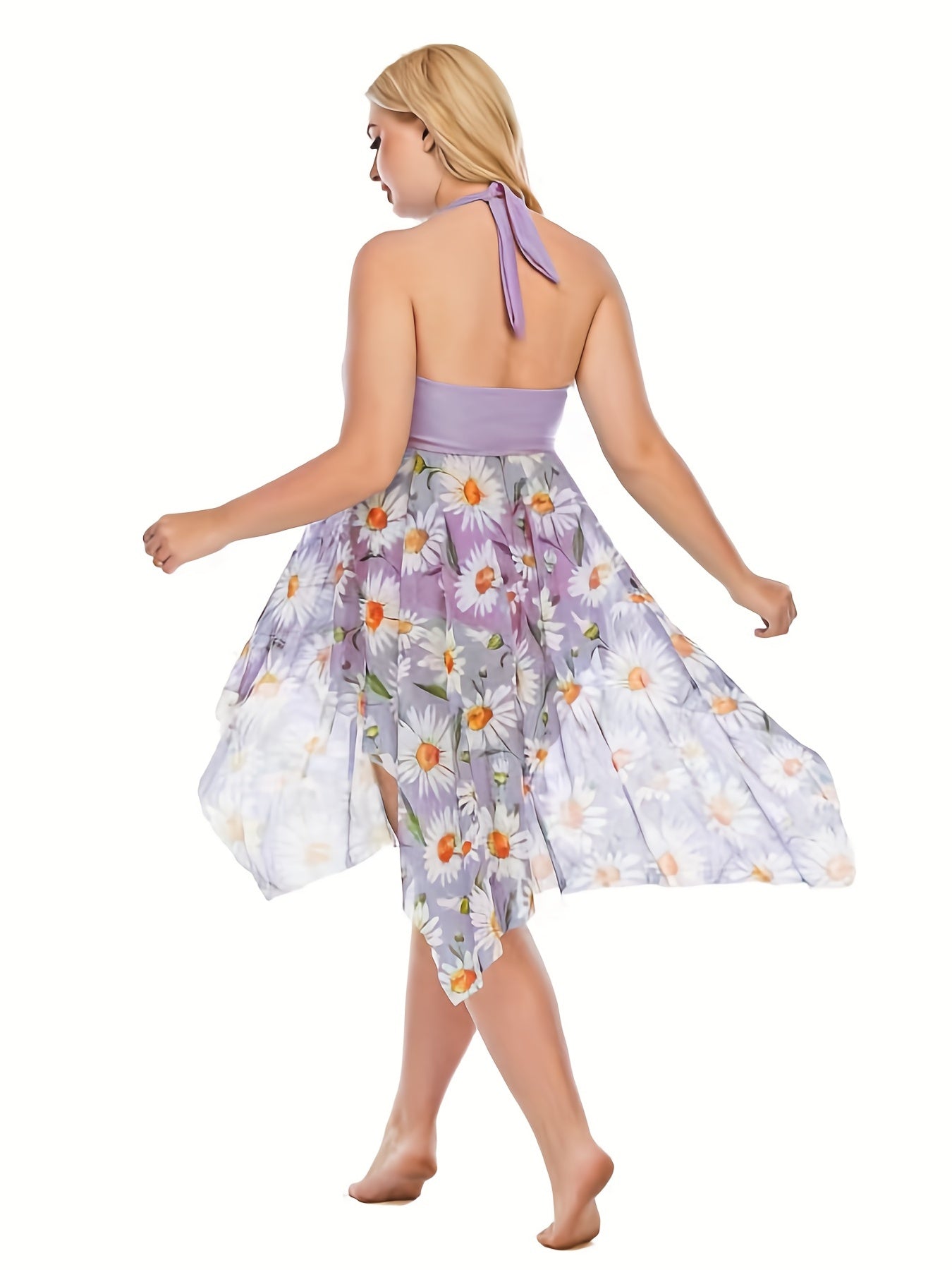 Skirt Style Swimsuit with flower print