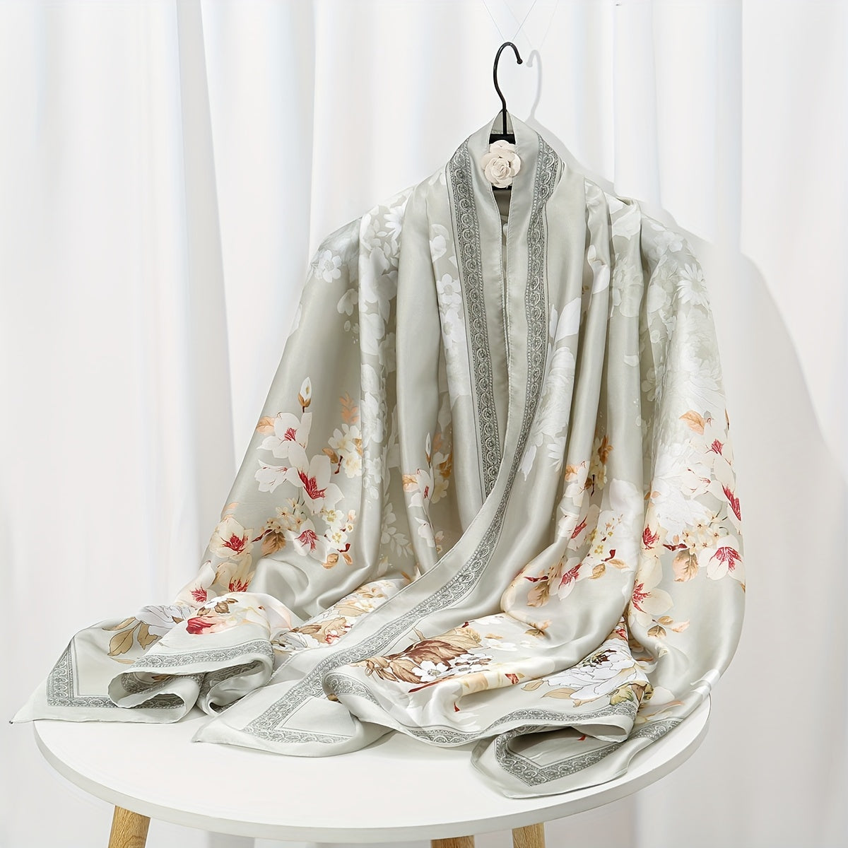 Elegant Landscape Print Scarf