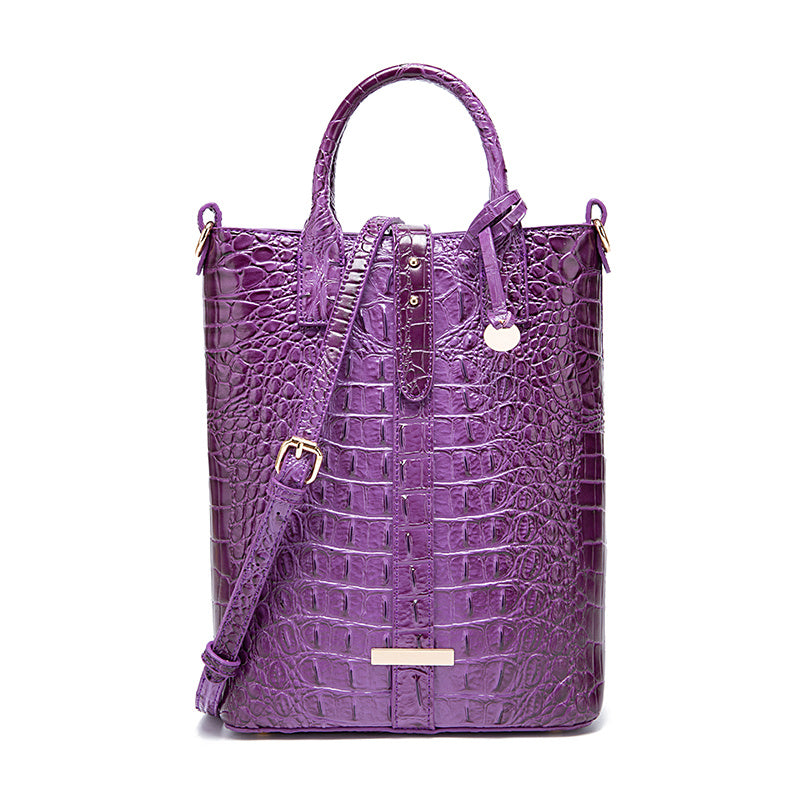 Elegant Crocodile Pattern Tote Bag