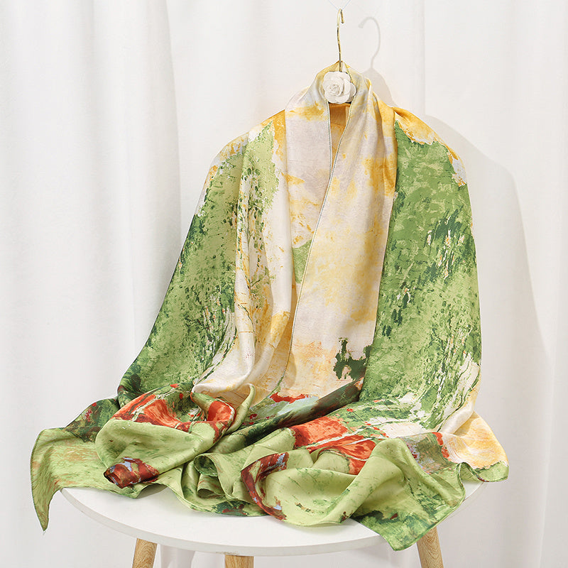 Elegant Landscape Print Scarf