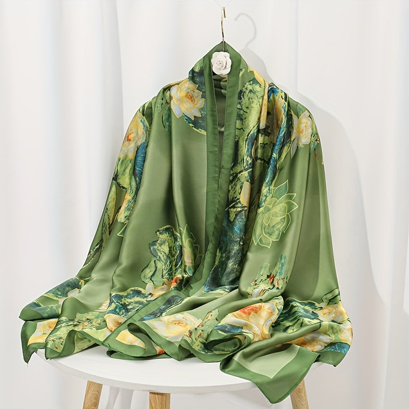 Elegant Landscape Print Scarf
