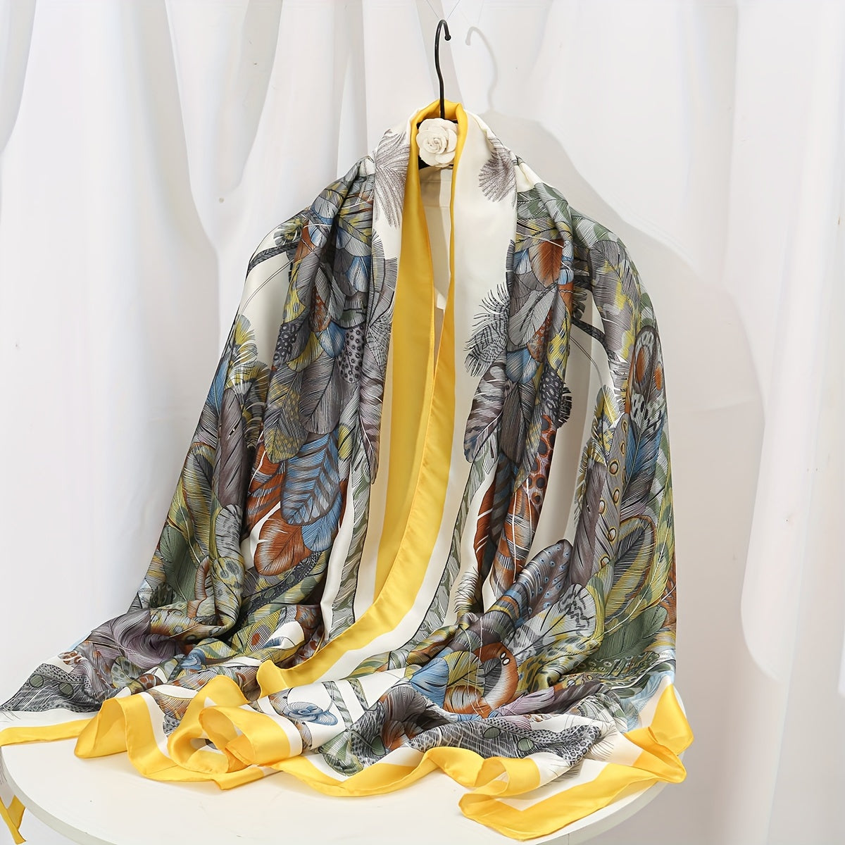 Elegant Landscape Print Scarf