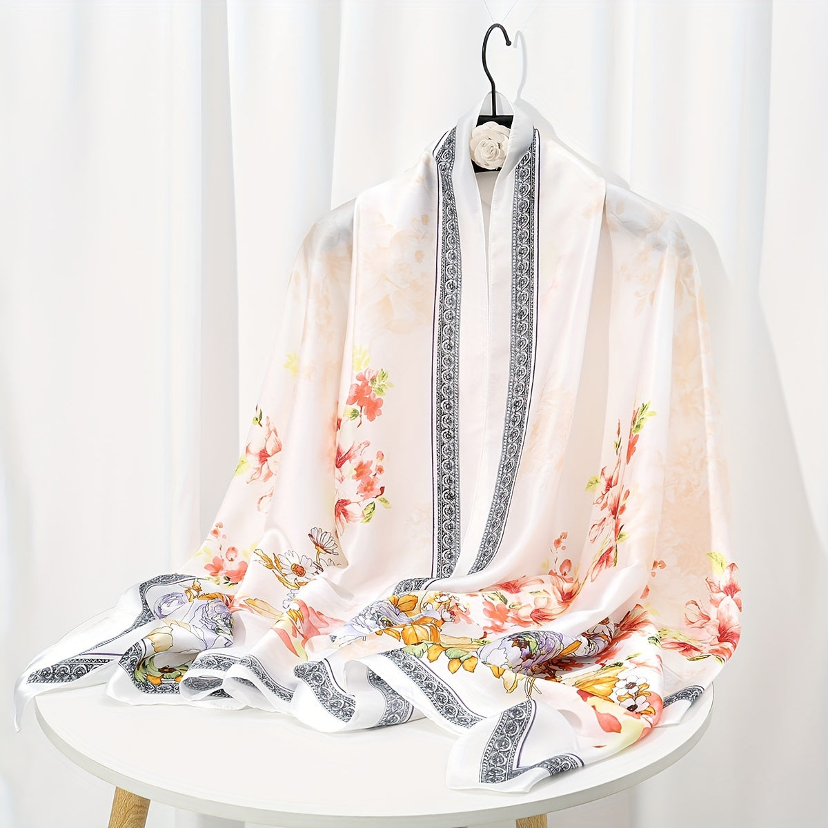 Elegant Landscape Print Scarf