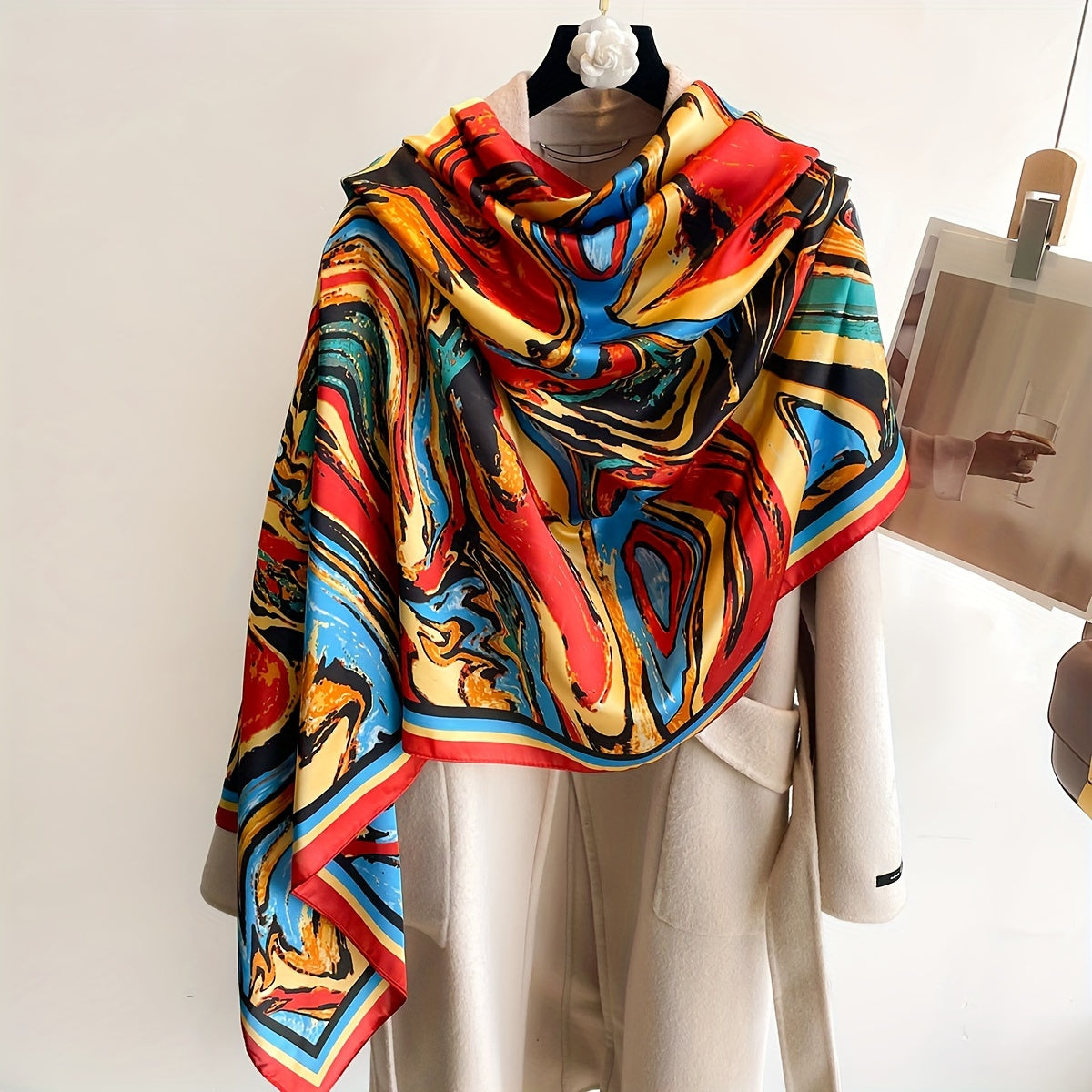 Elegant Landscape Print Scarf