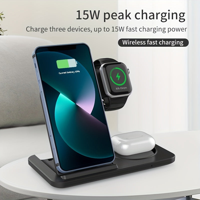 3-in-1 Fast Wireless Charger